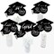 Big Dot of Happiness Black and White 2026 Graduation Party Centerpiece Sticks - Table Toppers - Set of 15